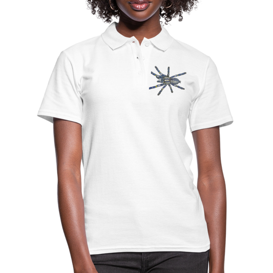 Frauen Polo Shirt Poecilotheria metallica - weiß