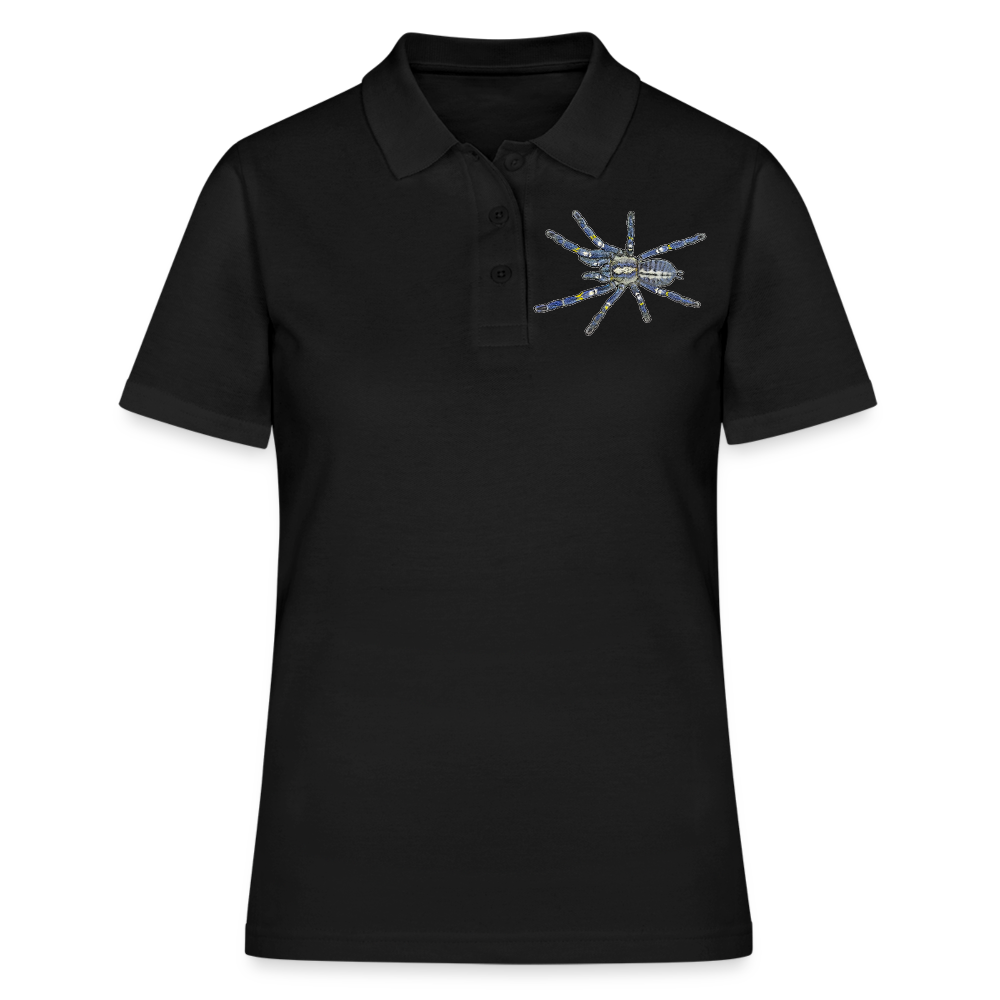 Frauen Polo Shirt Poecilotheria metallica - Schwarz