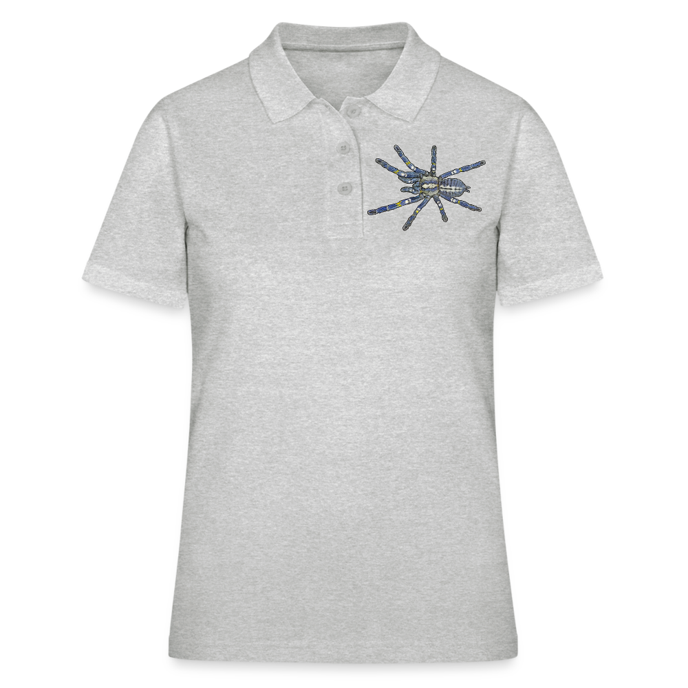 Frauen Polo Shirt Poecilotheria metallica - Grau meliert