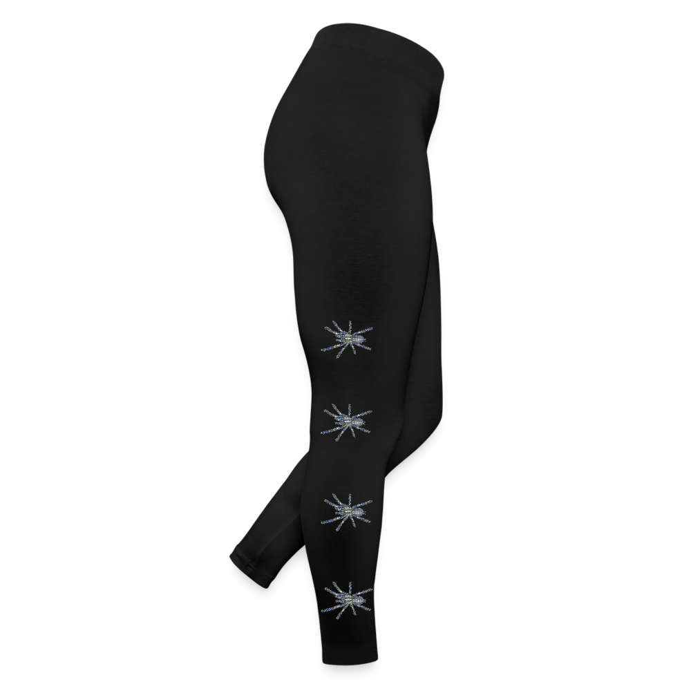 Frauen Jersey Leggings Poecilotheria metallica - Schwarz