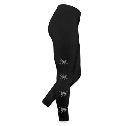 Frauen Jersey Leggings Poecilotheria metallica - Schwarz