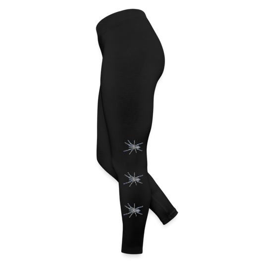 Frauen Jersey Leggings Poecilotheria metallica - Schwarz