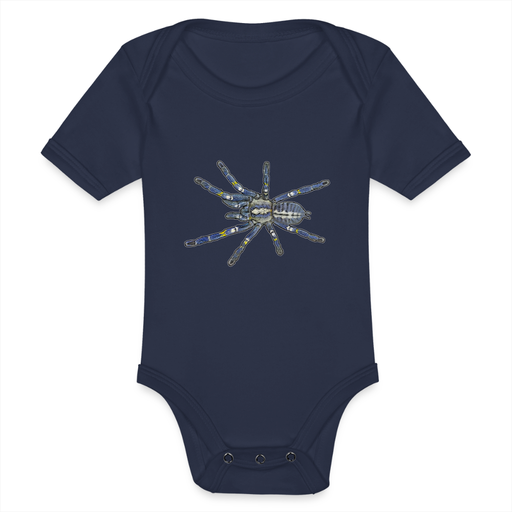 Baby Bio Body kurz Poecilotheria metallica - Dunkelnavy
