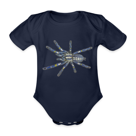 Baby Bio Body kurz Poecilotheria metallica - Dunkelnavy