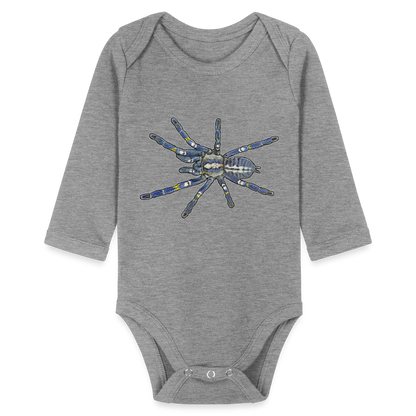 Baby Bio Body lang Poecilotheria metallica - Grau meliert