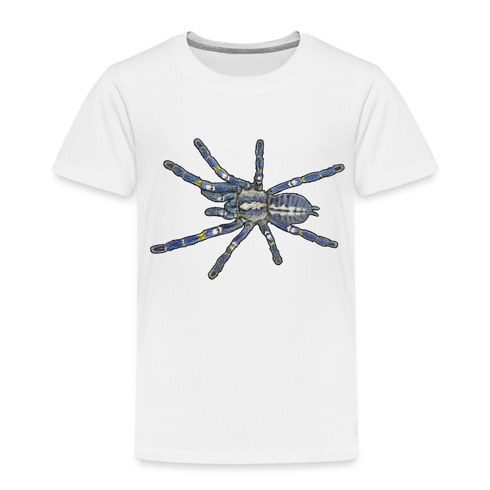 Kinder Basic T-Shirt Poecilotheria metallica - weiß