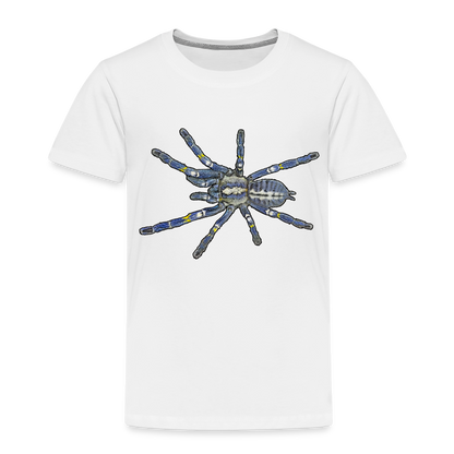 Kinder Basic T-Shirt Poecilotheria metallica - weiß