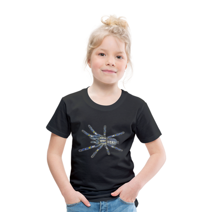 Kinder Basic T-Shirt Poecilotheria metallica - Schwarz