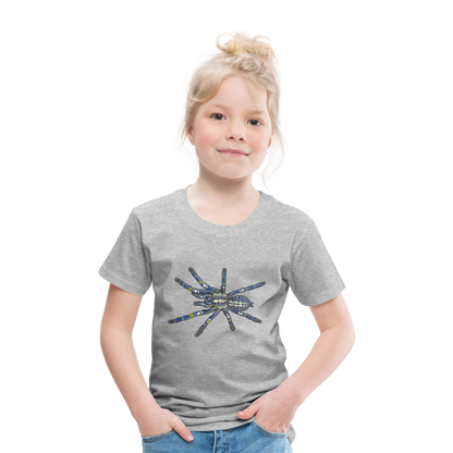Kinder Basic T-Shirt Poecilotheria metallica - Grau meliert