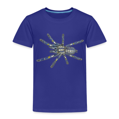 Kinder Basic T-Shirt Poecilotheria metallica - Königsblau