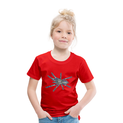 Kinder Basic T-Shirt Poecilotheria metallica - Rot