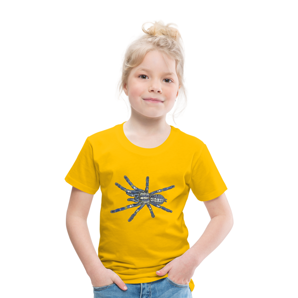 Kinder Basic T-Shirt Poecilotheria metallica - Sonnengelb