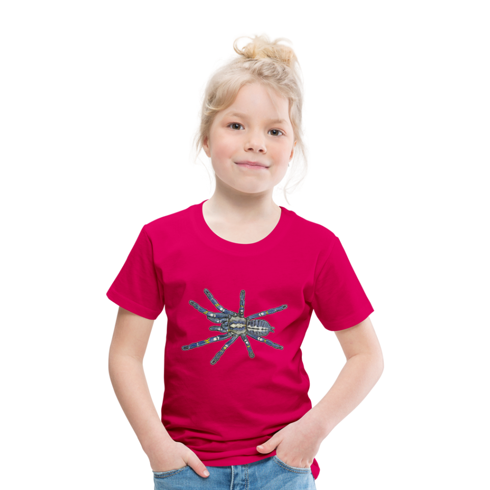 Kinder Basic T-Shirt Poecilotheria metallica - dunkles Pink