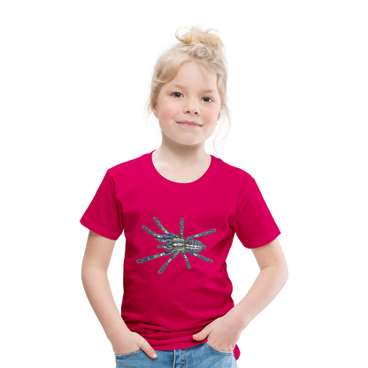 Kinder Basic T-Shirt Poecilotheria metallica - dunkles Pink