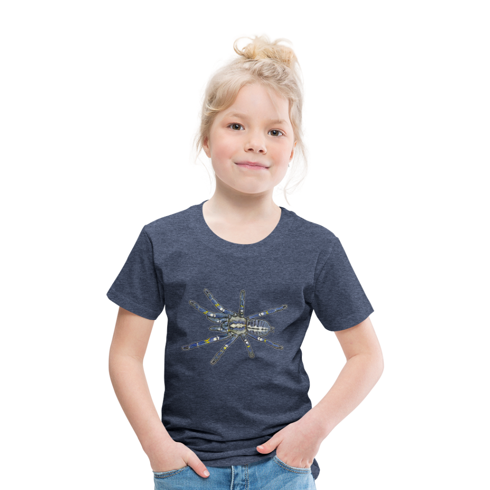 Kinder Basic T-Shirt Poecilotheria metallica - Blau meliert