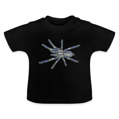 Baby T-Shirt Poecilotheria metallica - Schwarz