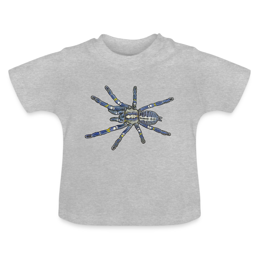 Baby T-Shirt Poecilotheria metallica - Grau meliert