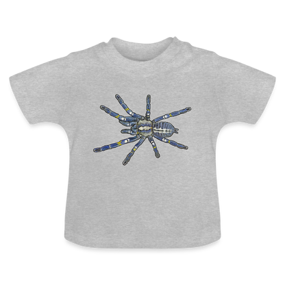 Baby T-Shirt Poecilotheria metallica - Grau meliert