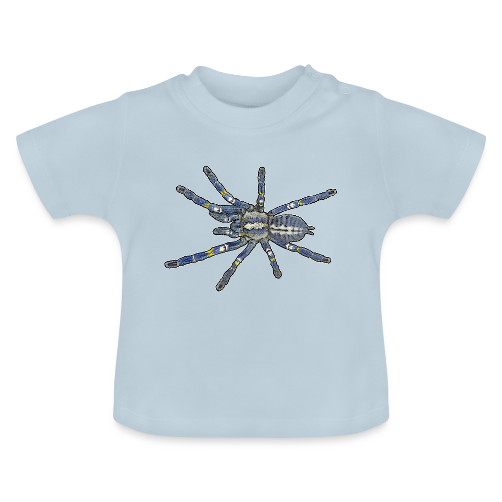 Baby T-Shirt Poecilotheria metallica - Hellblau