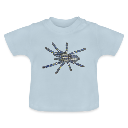 Baby T-Shirt Poecilotheria metallica - Hellblau