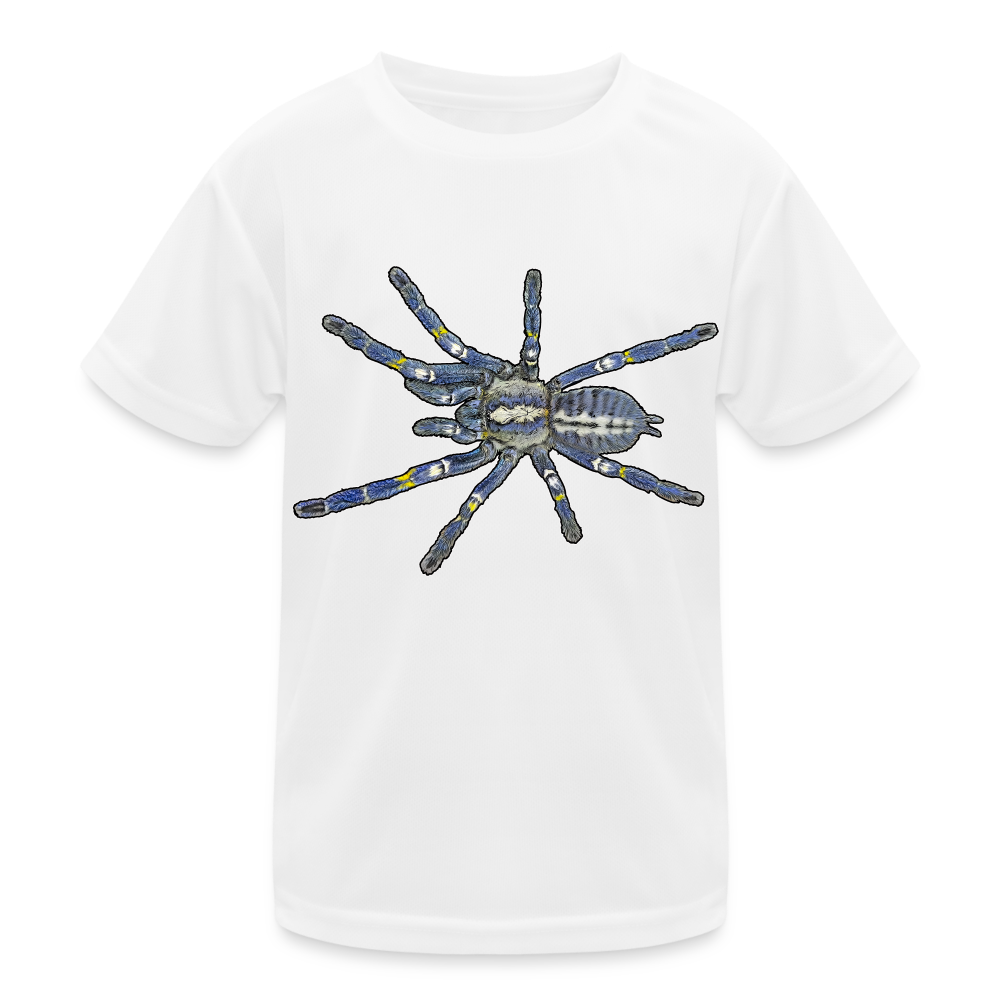 Kinder Funktions-T-Shirt Poecilotheria metallica - weiß