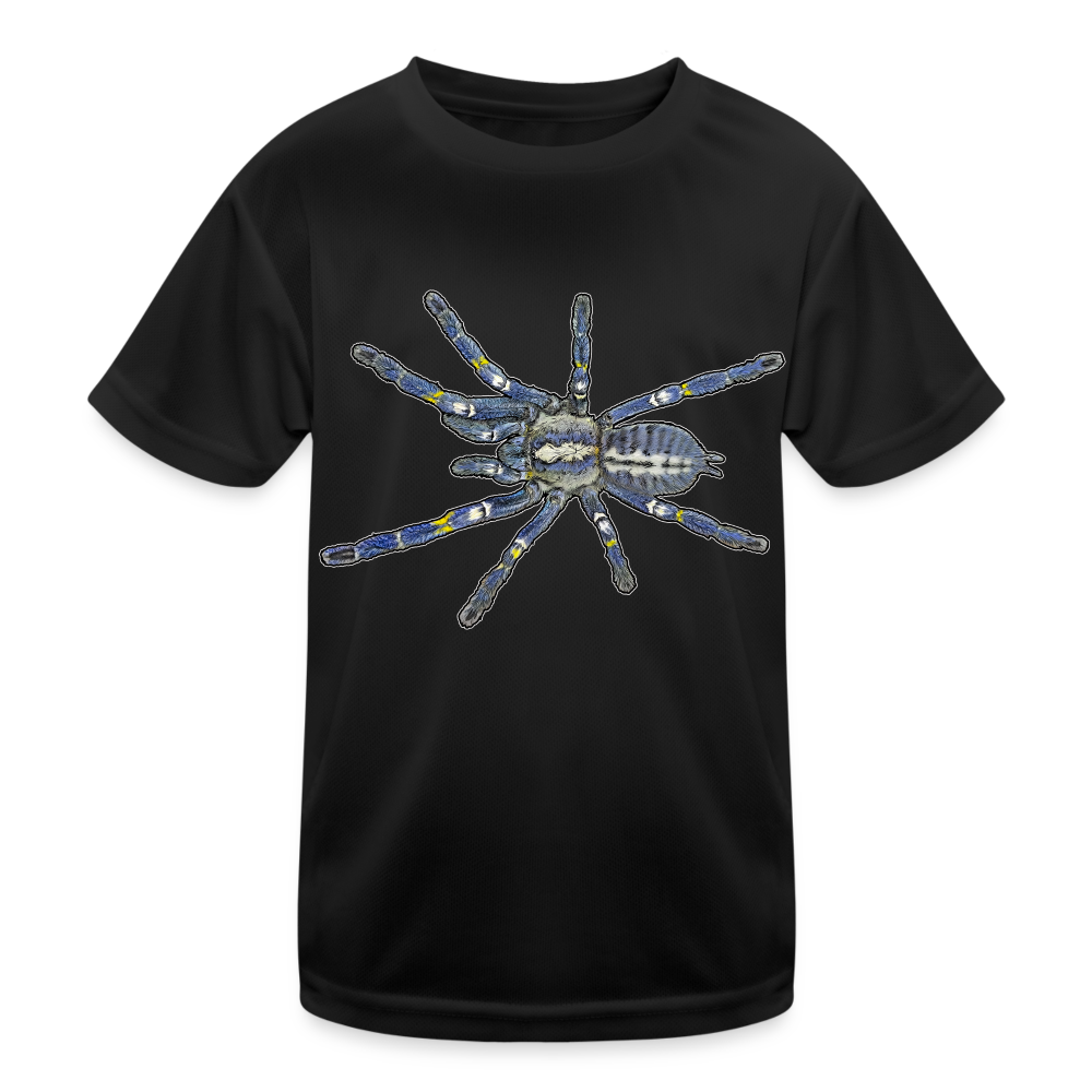 Kinder Funktions-T-Shirt Poecilotheria metallica - Schwarz