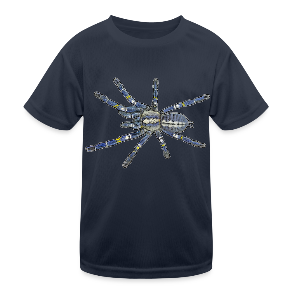 Kinder Funktions-T-Shirt Poecilotheria metallica - Navy