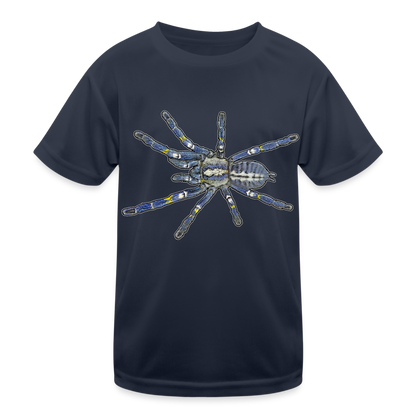 Kinder Funktions-T-Shirt Poecilotheria metallica - Navy