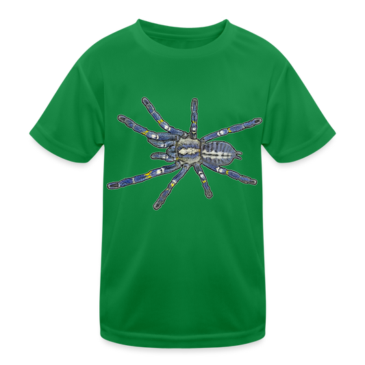 Kinder Funktions-T-Shirt Poecilotheria metallica - Kelly Green
