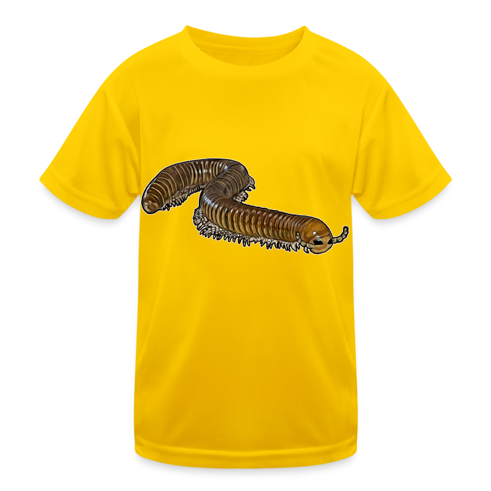 Kinder Funktions-T-Shirt Telodeinopus aoutii - Eigelb