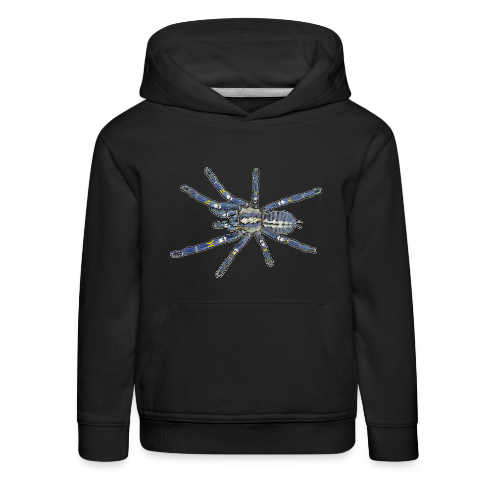Kinder Hoodie Poecilotheria metallica - Schwarz