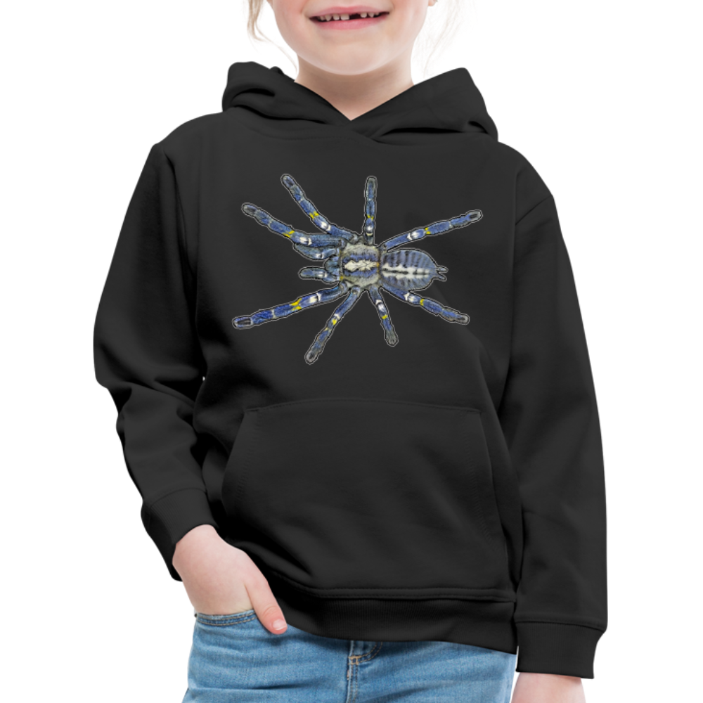 Kinder Hoodie Poecilotheria metallica - Schwarz