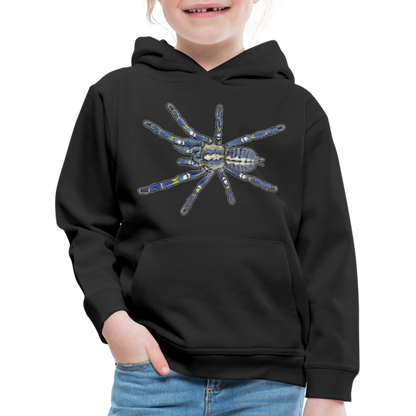 Kinder Hoodie Poecilotheria metallica - Schwarz