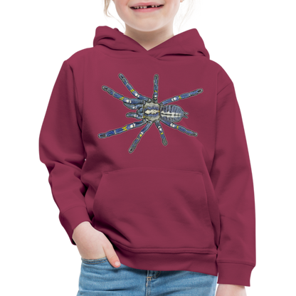 Kinder Hoodie Poecilotheria metallica - Bordeaux