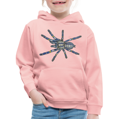 Kinder Hoodie Poecilotheria metallica - Kristallrosa