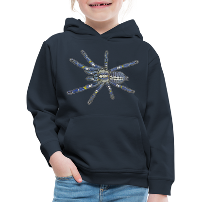 Kinder Hoodie Poecilotheria metallica - Navy