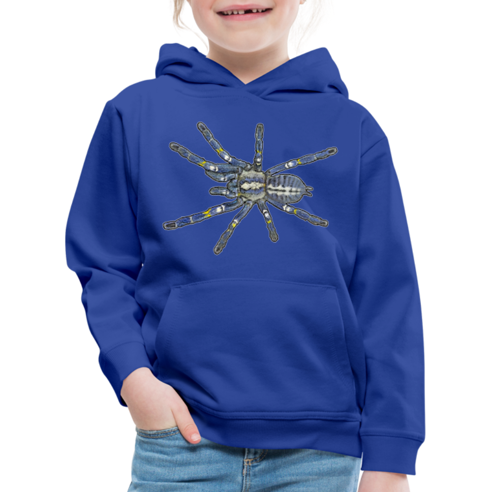 Kinder Hoodie Poecilotheria metallica - Royalblau