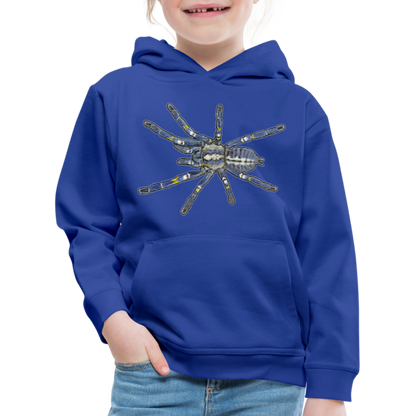 Kinder Hoodie Poecilotheria metallica - Royalblau