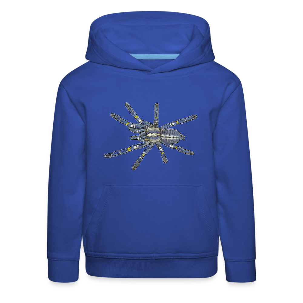 Kinder Hoodie Poecilotheria metallica - Royalblau