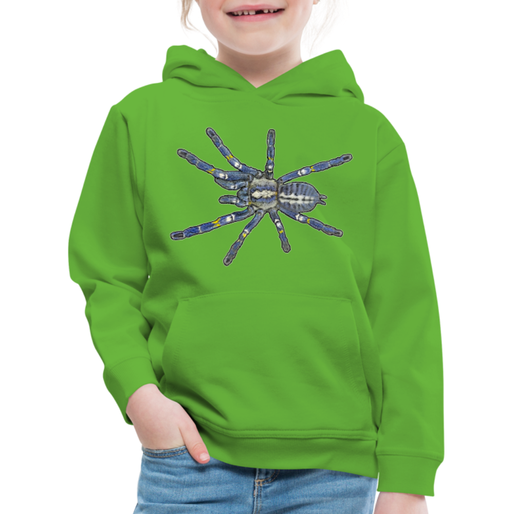 Kinder Hoodie Poecilotheria metallica - Hellgrün