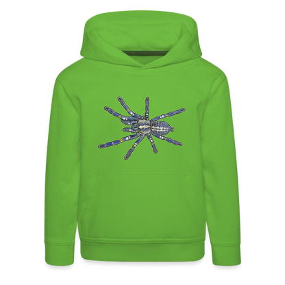 Kinder Hoodie Poecilotheria metallica - Hellgrün