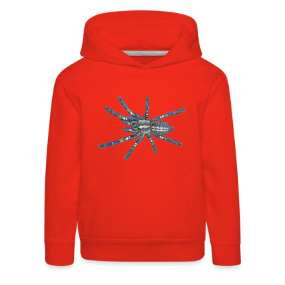 Kinder Hoodie Poecilotheria metallica - Rot