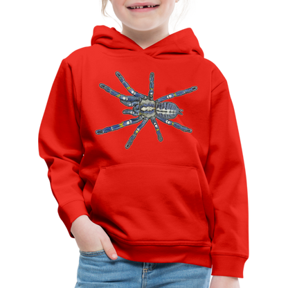 Kinder Hoodie Poecilotheria metallica - Rot