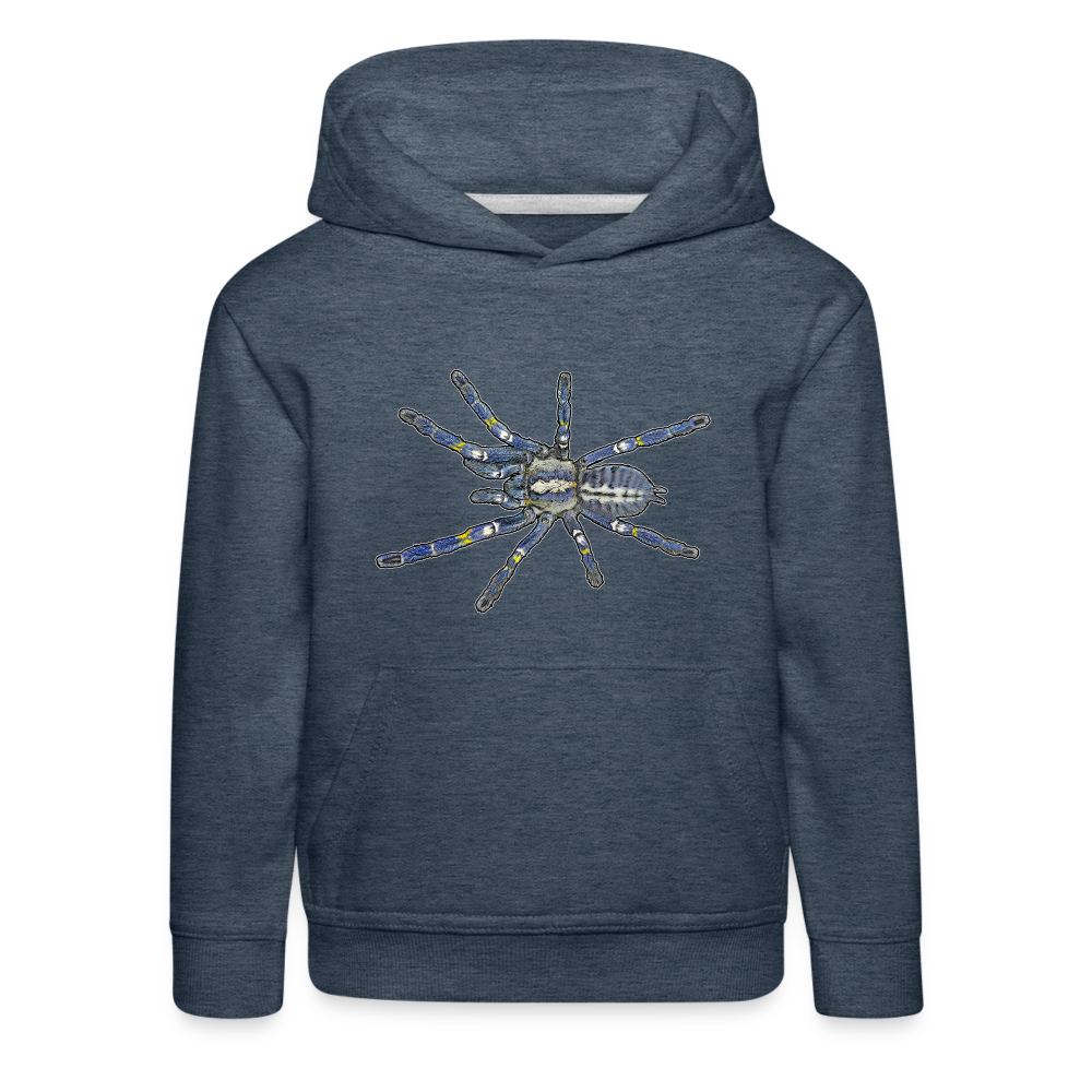 Kinder Hoodie Poecilotheria metallica - Jeansblau