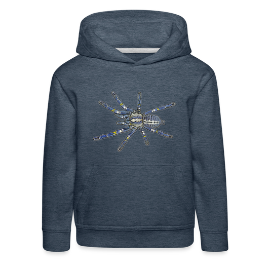 Kinder Hoodie Poecilotheria metallica - Jeansblau