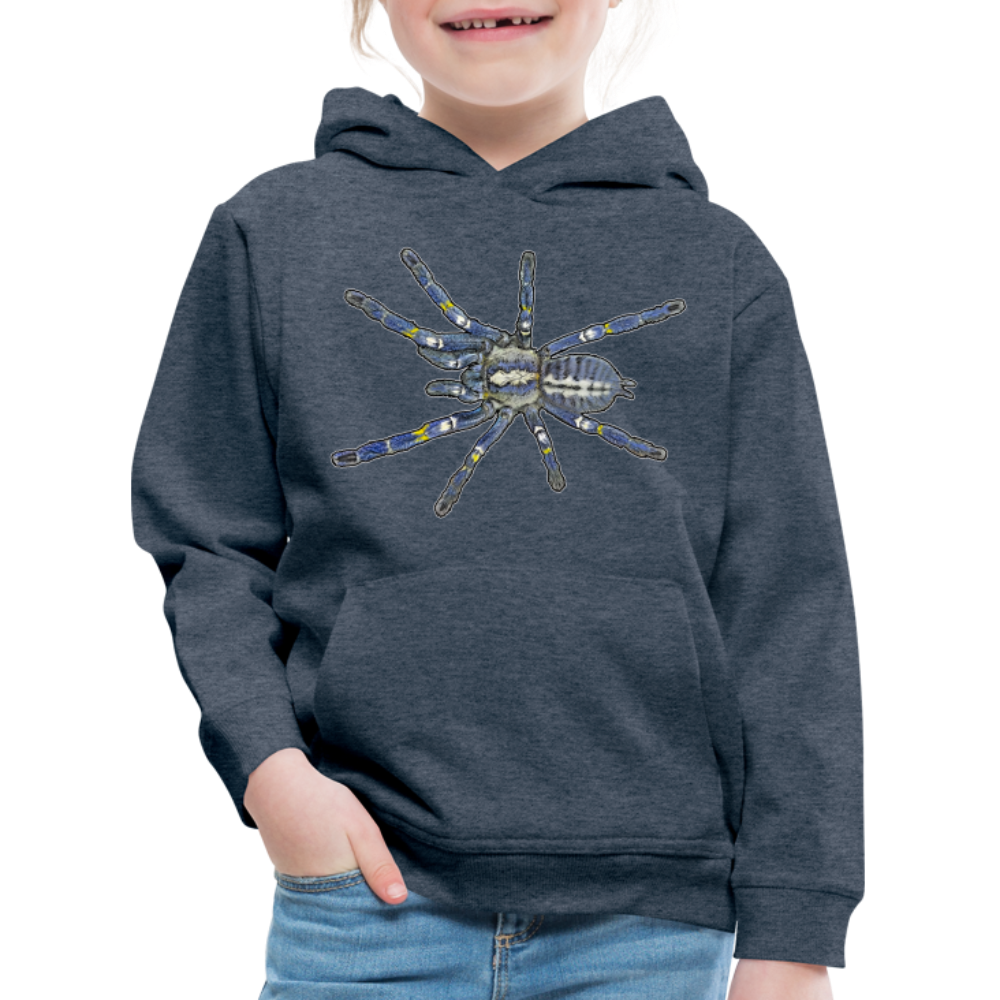 Kinder Hoodie Poecilotheria metallica - Jeansblau
