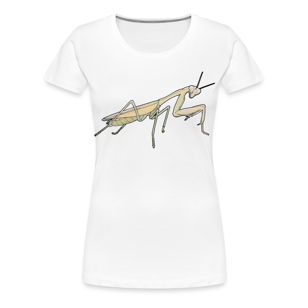 Frauen Basic T-Shirt Hierodula membranacea female - weiß