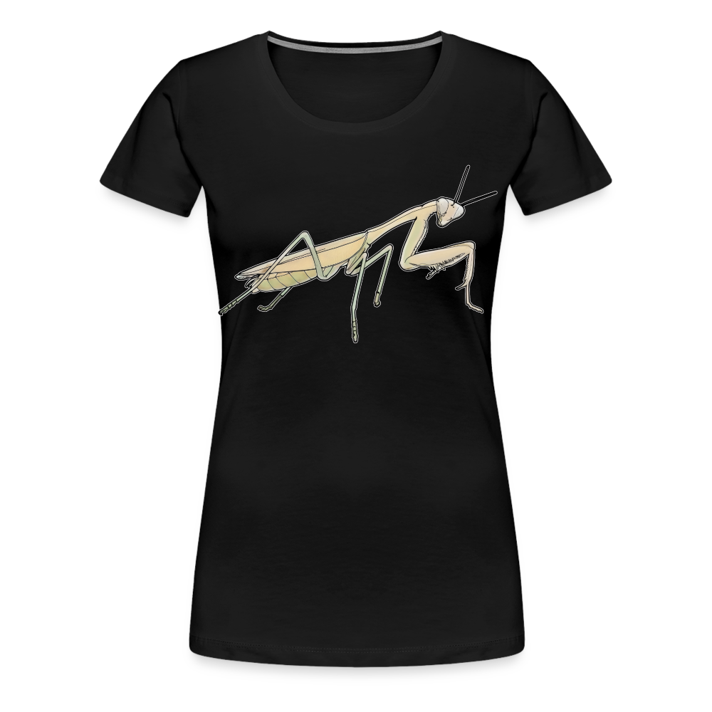 Frauen Basic T-Shirt Hierodula membranacea female - Schwarz