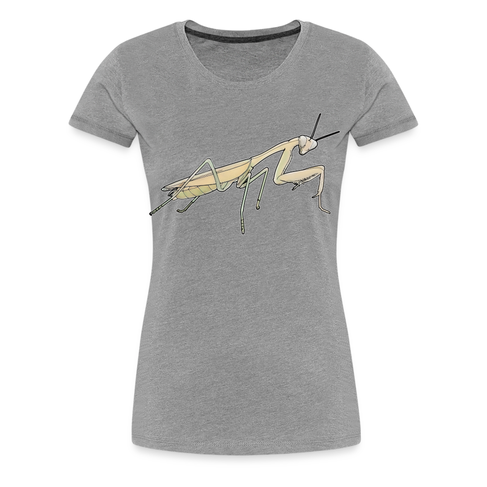 Frauen Basic T-Shirt Hierodula membranacea female - Grau meliert