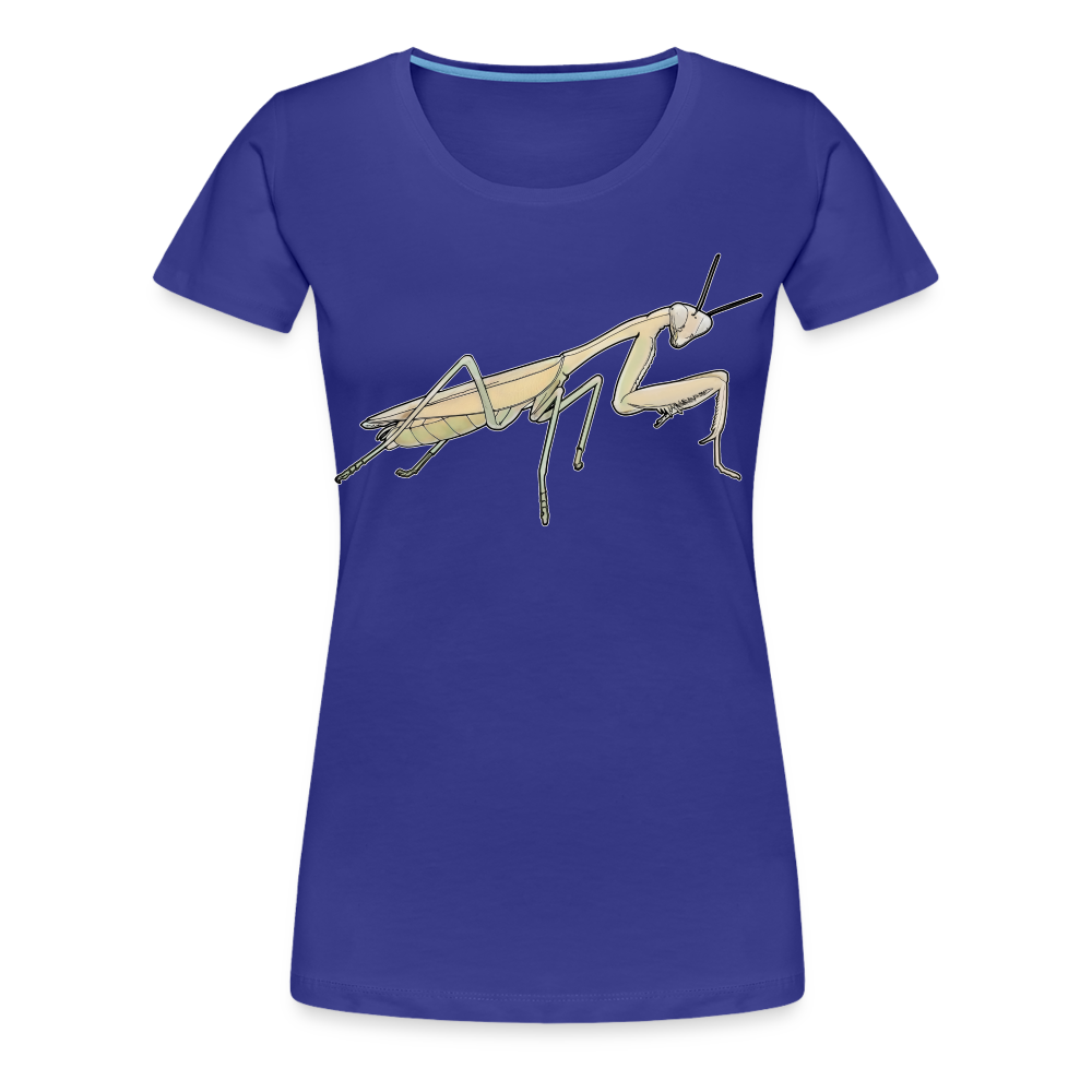 Frauen Basic T-Shirt Hierodula membranacea female - Königsblau